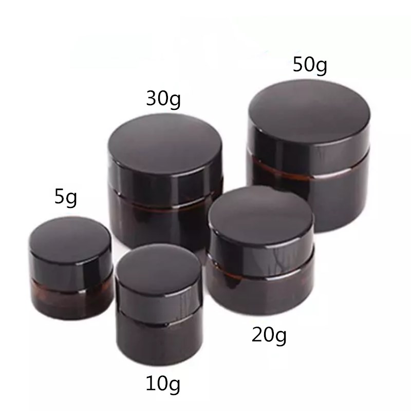Black Tin Candle - 20 قطعة من عبوات الشمع الزجاجية