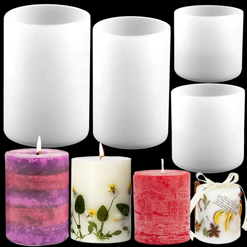 Candle Supplies Tins - اسطوانة سيليكون شمعة قوالب الراتنج قالب