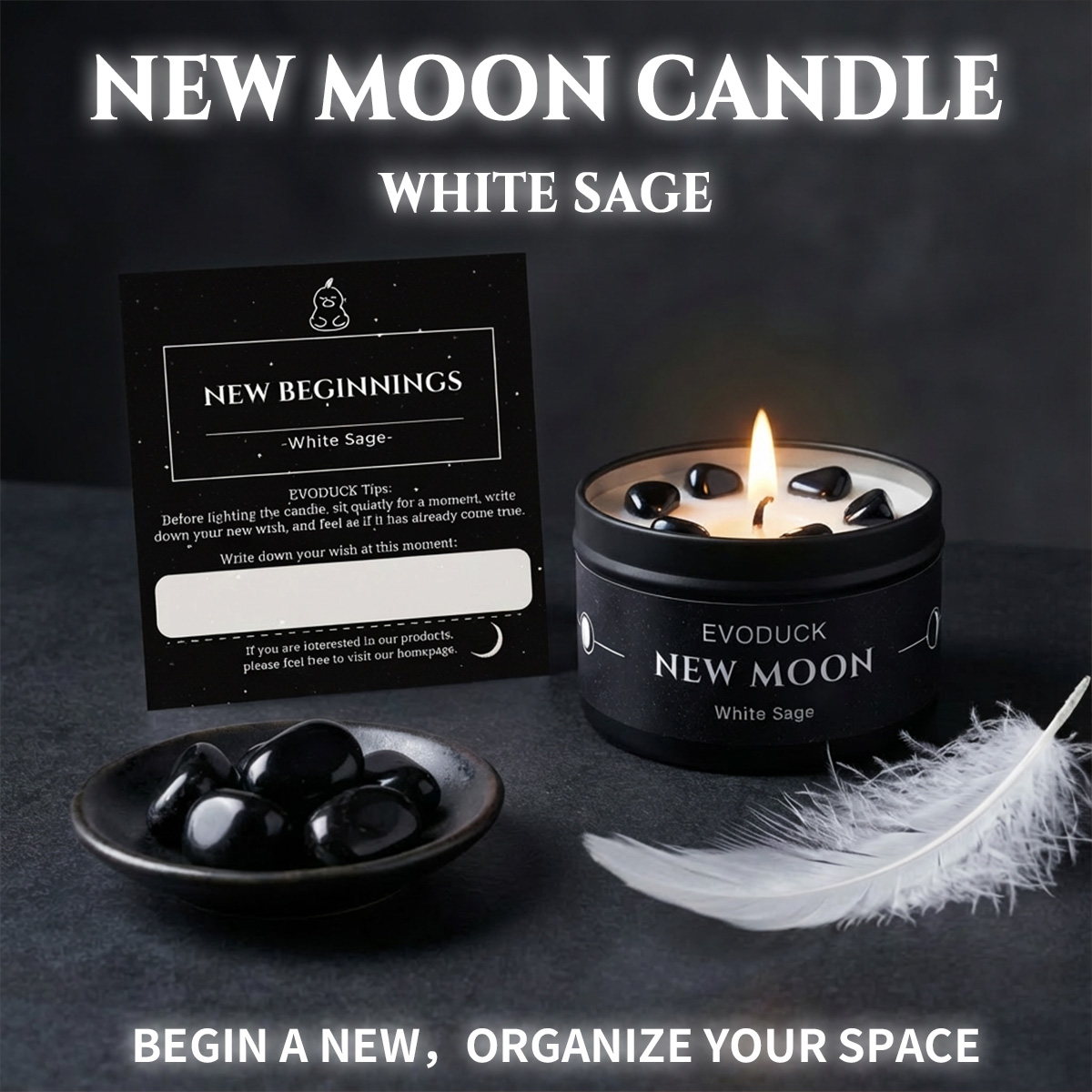 شمعة معطرة جديدة برائحة القمر، - مراجعة Black Tin Candle وسعره