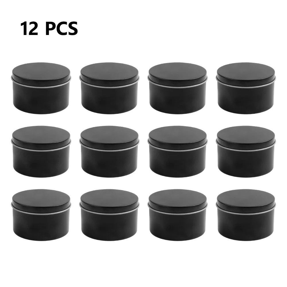 12/24 قطعة صندوق معدني مستدير  - مراجعة Black Tin Candle وسعره