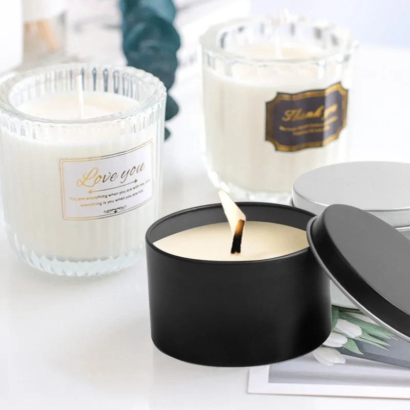 12/24 قطعة صندوق معدني مستدير  - مراجعة Black Tin Candle وسعره
