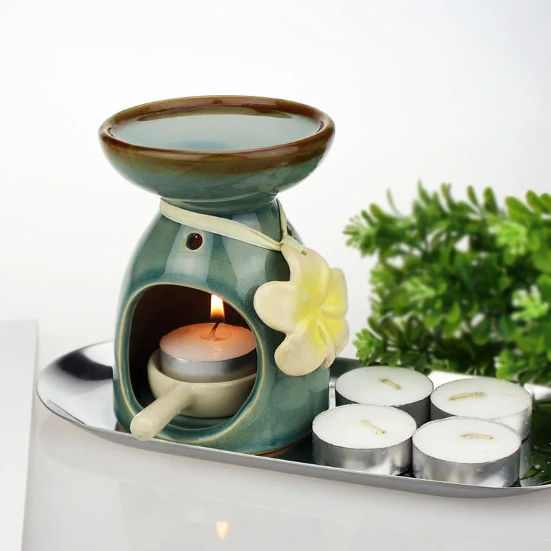 موقد زيوت عطرية سيراميكي مزين  - مراجعة Candle Supplies Essential Oils وسعره