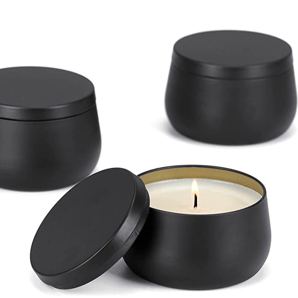 12 قطعة 8 أوقية أبيض أسود الذه - مراجعة Black Tin Candle وسعره